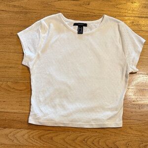 Forever 21 White Short Sleeve Tee